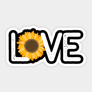 Love Sunflower Sticker